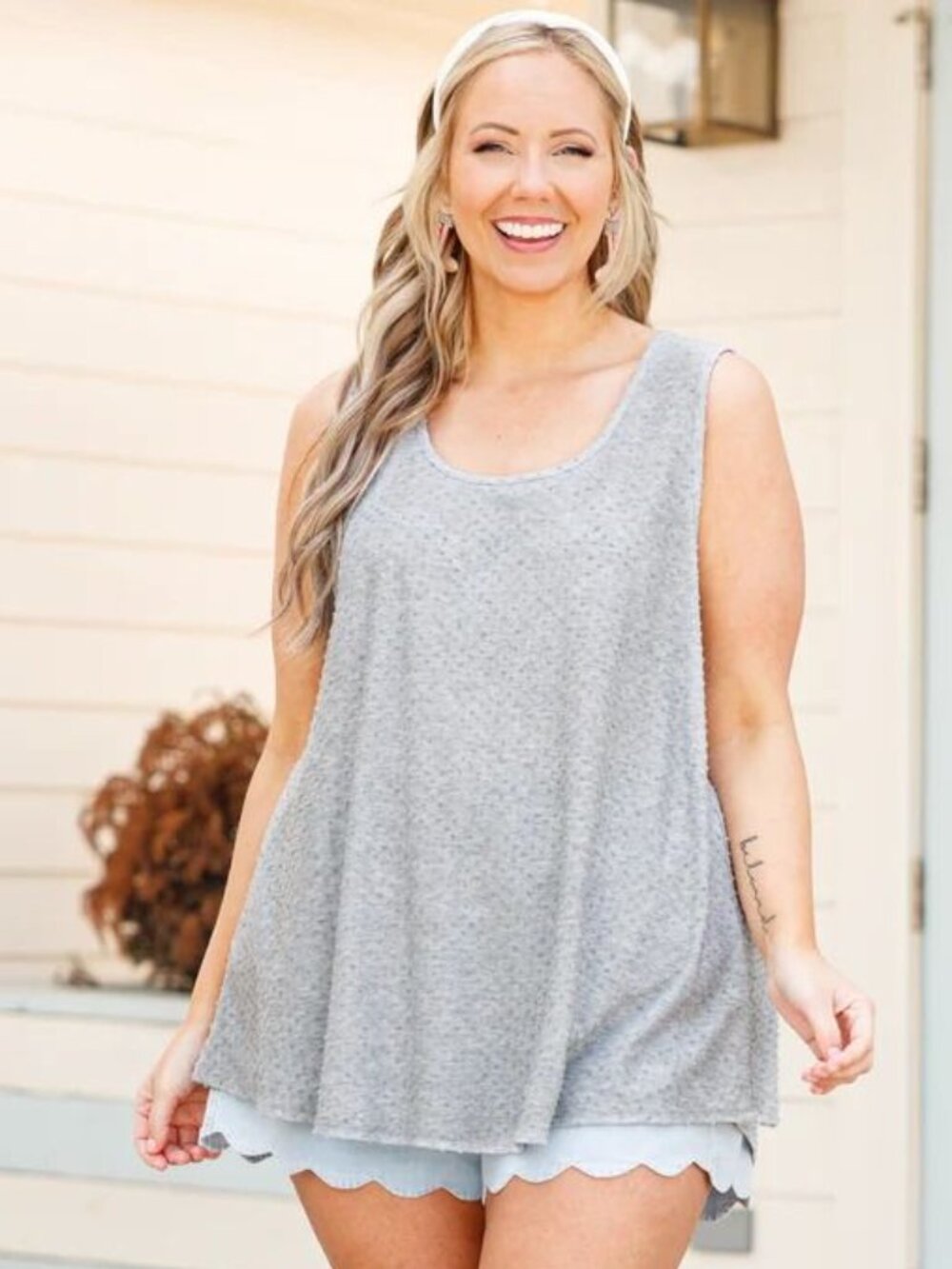 Chic Soul I The Weekender Tunic, Heater Gray